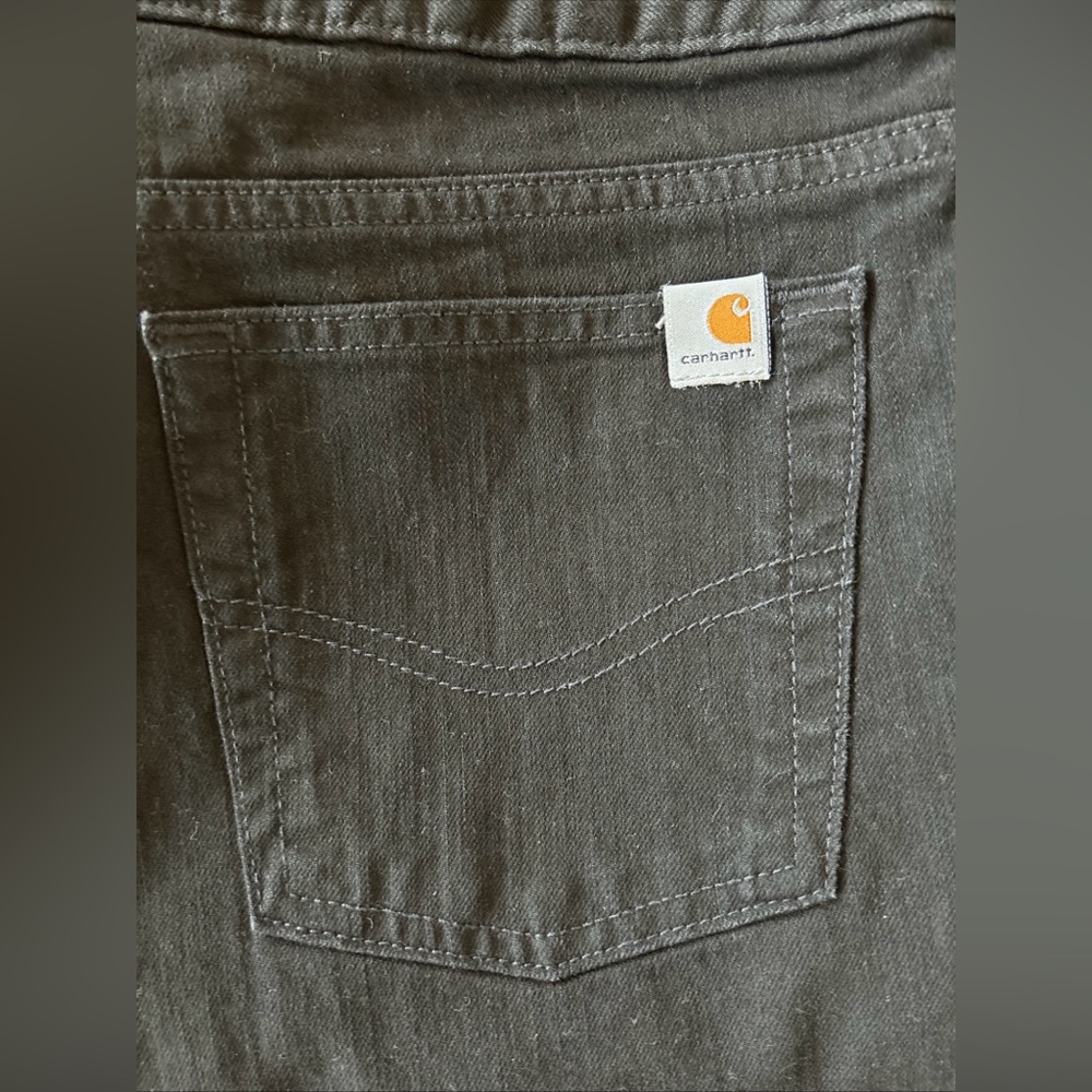 Carhartt WB041 Original Fit Black Stretch Pants Jeans NWOT Women’s 12 x 34